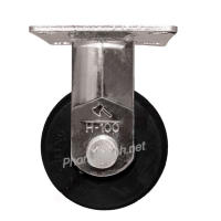 Bánh Xe Đẩy Hàng Cao Su H100 Cố Định
